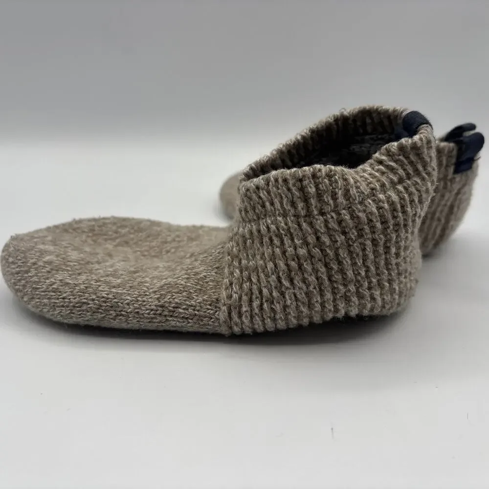 Bombas‎ Youth 1-5 Gripper Slippers Socks Warm Tan Unisex Lined